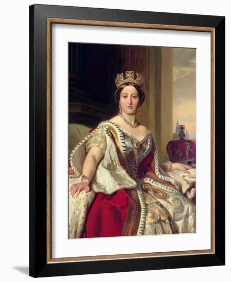 Queen Victoria, 1859-Franz Xaver Winterhalter-Framed Giclee Print