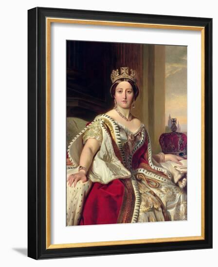 Queen Victoria, 1859-Franz Xaver Winterhalter-Framed Giclee Print