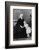 'Queen Victoria and Edward VIII', c1898 (1936)-Unknown-Framed Photographic Print