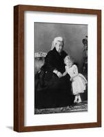 'Queen Victoria and Edward VIII', c1898 (1936)-Unknown-Framed Photographic Print