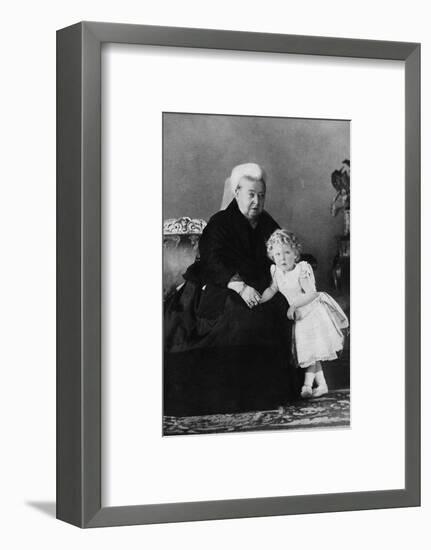 'Queen Victoria and Edward VIII', c1898 (1936)-Unknown-Framed Photographic Print