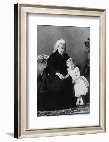 'Queen Victoria and Edward VIII', c1898 (1936)-Unknown-Framed Photographic Print