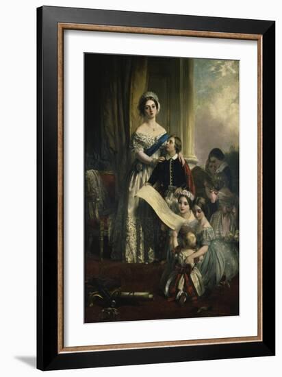 Queen Victoria and Her Children-John Callcott Horsley-Framed Giclee Print