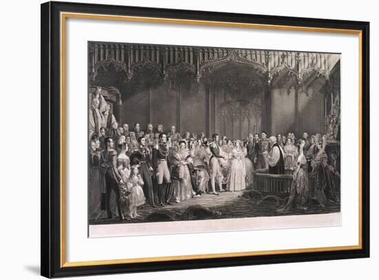 Queen Victoria and Prince Albert's Marriage in St James's Palace, London, 1840-George Hayter-Framed Giclee Print