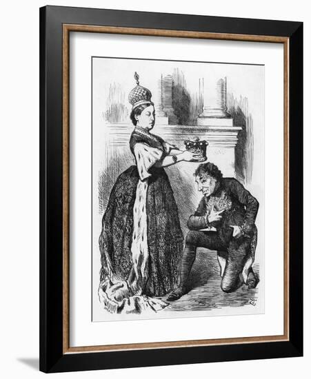 Queen Victoria as Empress of India-John Tenniel-Framed Art Print