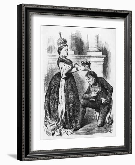 Queen Victoria as Empress of India-John Tenniel-Framed Art Print