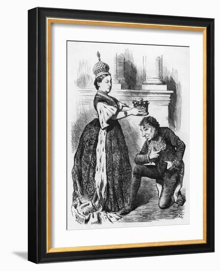 Queen Victoria as Empress of India-John Tenniel-Framed Art Print