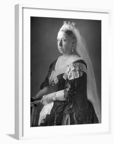 Queen Victoria at Her Diamond Jubilee-null-Framed Premium Photographic Print