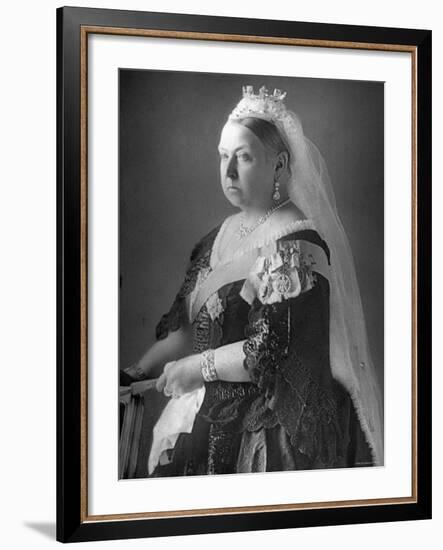 Queen Victoria at Her Diamond Jubilee-null-Framed Premium Photographic Print