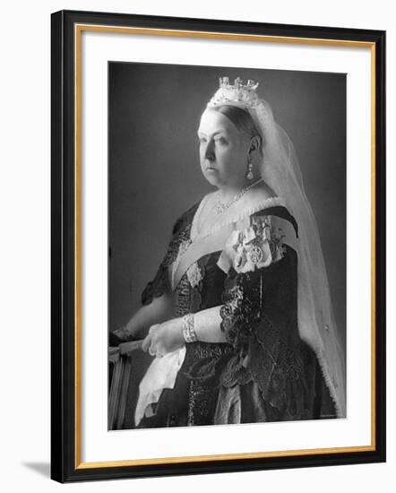 Queen Victoria at Her Diamond Jubilee-null-Framed Premium Photographic Print