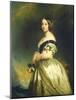 Queen Victoria, c.1843-Franz Xaver Winterhalter-Mounted Giclee Print