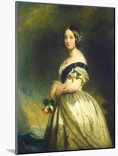 Queen Victoria, c.1843-Franz Xaver Winterhalter-Mounted Giclee Print