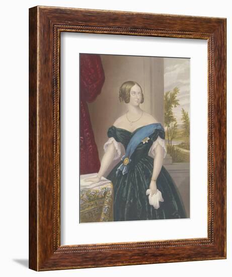 Queen Victoria, c.1860-George Baxter-Framed Giclee Print