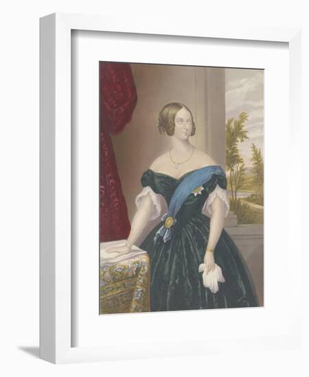 Queen Victoria, c.1860-George Baxter-Framed Giclee Print