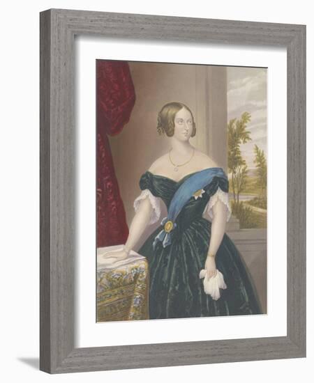 Queen Victoria, c.1860-George Baxter-Framed Giclee Print