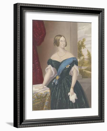 Queen Victoria, c.1860-George Baxter-Framed Giclee Print