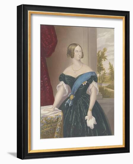 Queen Victoria, c.1860-George Baxter-Framed Giclee Print