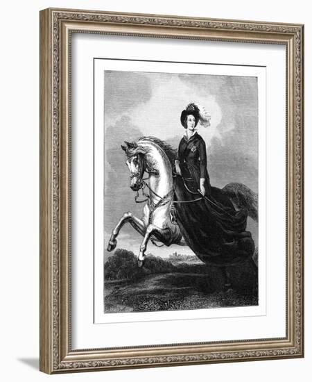 Queen Victoria, C1840s-Count d'Orsay-Framed Giclee Print