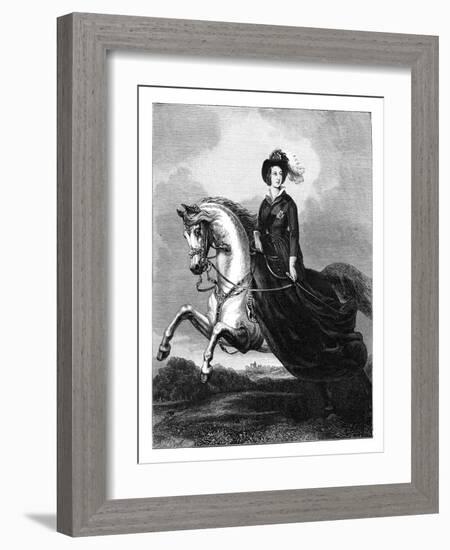 Queen Victoria, C1840s-Count d'Orsay-Framed Giclee Print