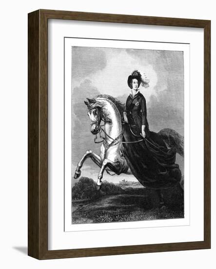 Queen Victoria, C1840s-Count d'Orsay-Framed Giclee Print
