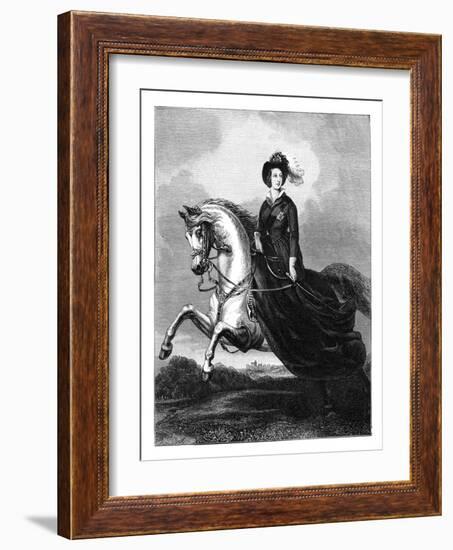 Queen Victoria, C1840s-Count d'Orsay-Framed Giclee Print