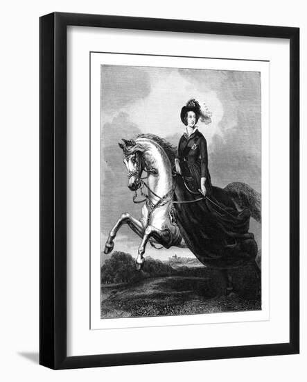 Queen Victoria, C1840s-Count d'Orsay-Framed Giclee Print