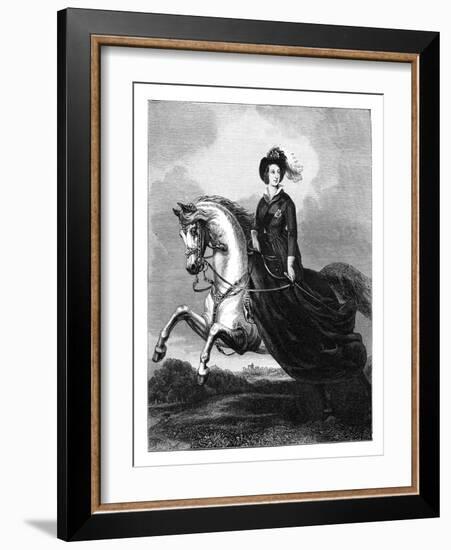 Queen Victoria, C1840s-Count d'Orsay-Framed Giclee Print