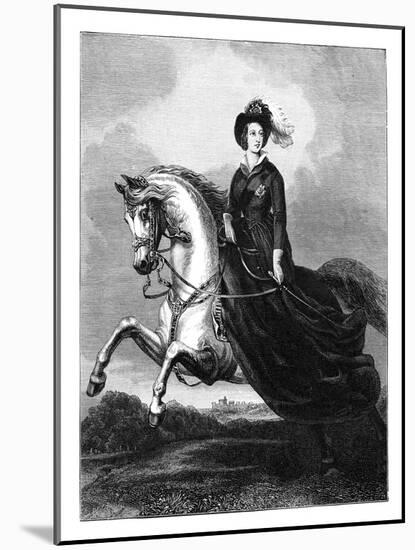 Queen Victoria, C1840s-Count d'Orsay-Mounted Giclee Print