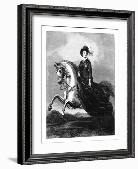 Queen Victoria, C1840s-Count d'Orsay-Framed Giclee Print