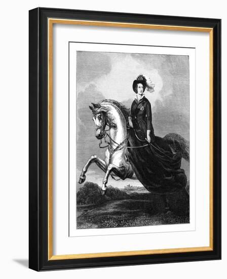 Queen Victoria, C1840s-Count d'Orsay-Framed Giclee Print