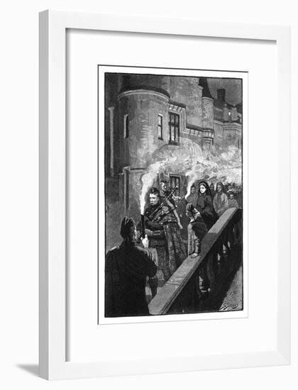 Queen Victoria Celebrating Halloween at Balmoral, Late 19th Century-S Stacey-Framed Giclee Print