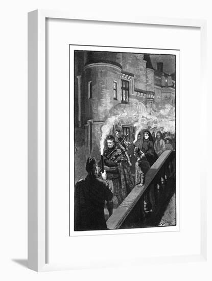 Queen Victoria Celebrating Halloween at Balmoral, Late 19th Century-S Stacey-Framed Giclee Print