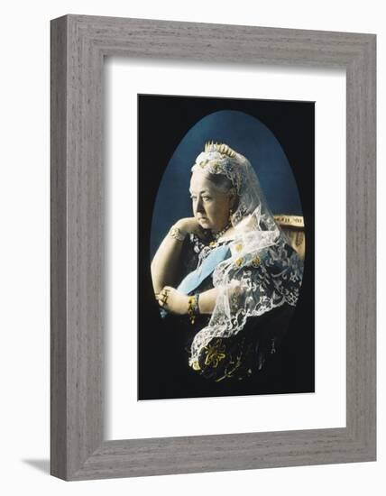 Queen Victoria Circa 1897-null-Framed Photographic Print