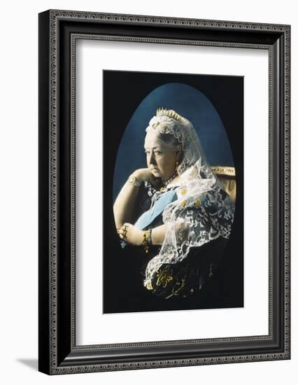 Queen Victoria Circa 1897-null-Framed Photographic Print