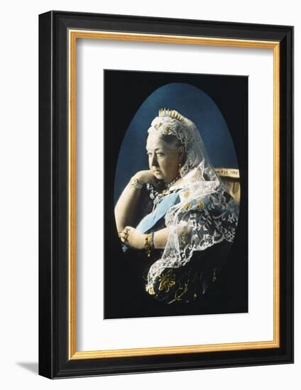 Queen Victoria Circa 1897-null-Framed Photographic Print