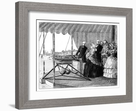 Queen Victoria Firing the First Shot at Wimbledon, July 1860-William Barnes Wollen-Framed Giclee Print