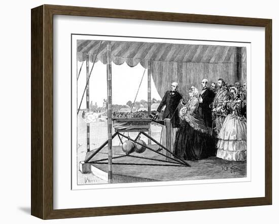 Queen Victoria Firing the First Shot at Wimbledon, July 1860-William Barnes Wollen-Framed Giclee Print