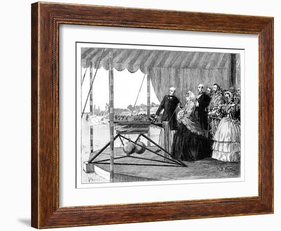 Queen Victoria Firing the First Shot at Wimbledon, July 1860-William Barnes Wollen-Framed Giclee Print