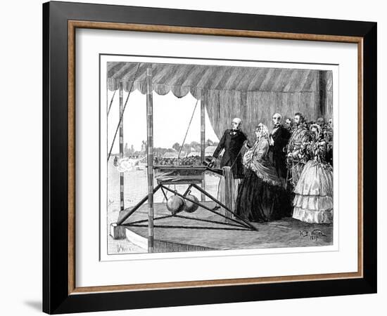 Queen Victoria Firing the First Shot at Wimbledon, July 1860-William Barnes Wollen-Framed Giclee Print