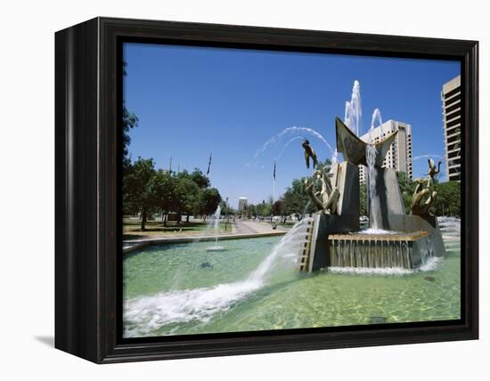 Queen Victoria Fountain, Victoria Square, Adelaide, South Australia, Australia-Neale Clarke-Framed Premier Image Canvas