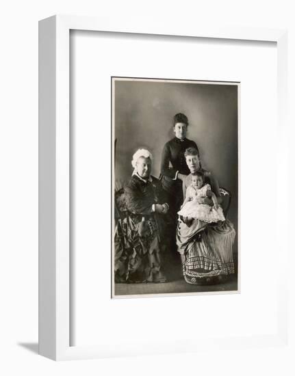 Queen Victoria - Four Generations-null-Framed Photographic Print