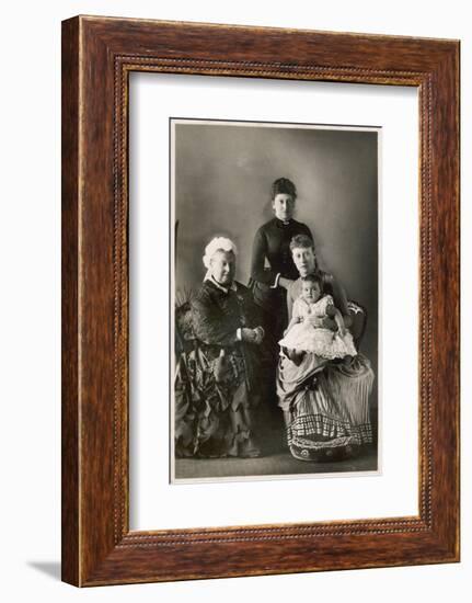 Queen Victoria - Four Generations-null-Framed Photographic Print