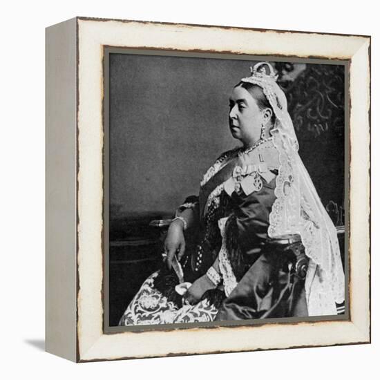 Queen Victoria in Ceremonial Robes at Her Golden Jubilee, 1887-null-Framed Premier Image Canvas