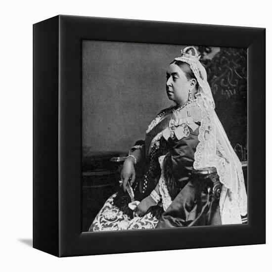 Queen Victoria in Ceremonial Robes at Her Golden Jubilee, 1887-null-Framed Premier Image Canvas