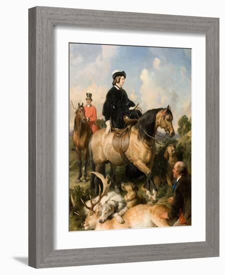 Queen Victoria in Windsor Home Park, 1865-Edwin Henry Landseer-Framed Giclee Print