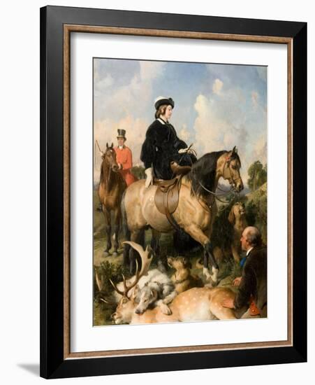 Queen Victoria in Windsor Home Park, 1865-Edwin Henry Landseer-Framed Giclee Print