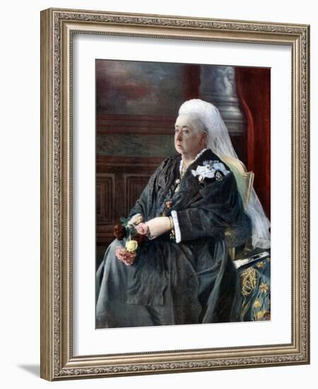 Queen Victoria, Late 19th Century-Hughes & Mullins-Framed Giclee Print