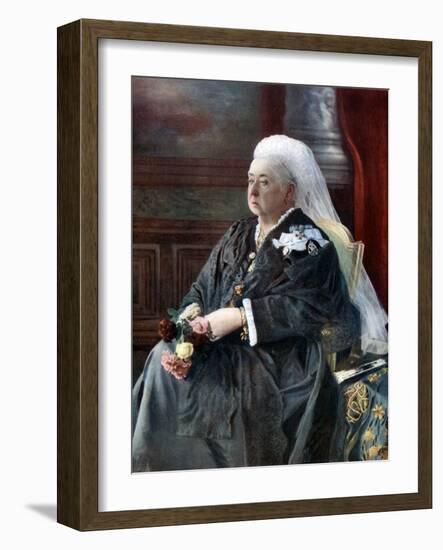 Queen Victoria, Late 19th Century-Hughes & Mullins-Framed Giclee Print