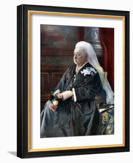 Queen Victoria, Late 19th Century-Hughes & Mullins-Framed Giclee Print