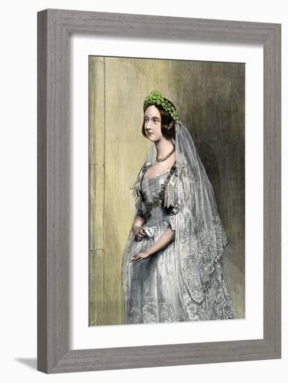 Queen Victoria on Her Wedding Day-null-Framed Giclee Print